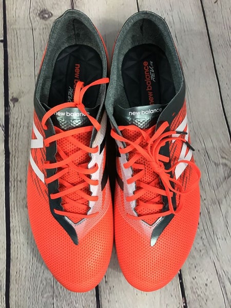 NEW New Balance Men's FG Soccer cleats MSFURFOT Orange Grey Size 8 M