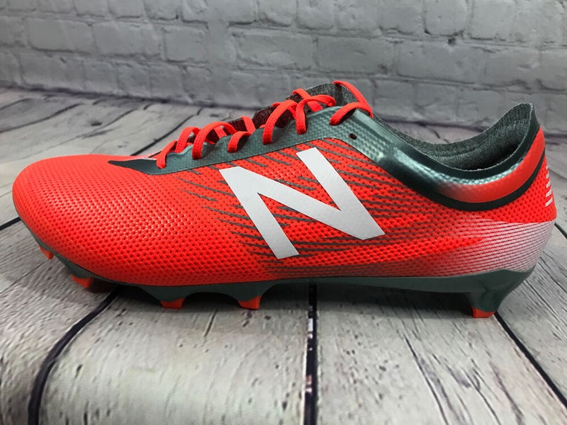 NEW New Balance Men's FG Soccer cleats MSFURFOT Orange Grey Size 8 M