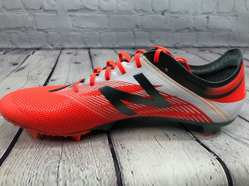 NEW New Balance Men's FG Soccer cleats MSFURFOT Orange Grey Size 8 M