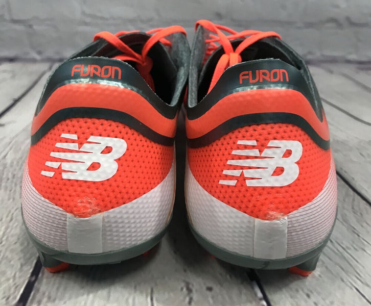 NEW New Balance Men's FG Soccer cleats MSFURFOT Orange Grey Size 8 M