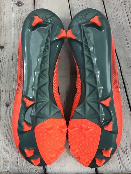 NEW New Balance Men's FG Soccer cleats MSFURFOT Orange Grey Size 8 M