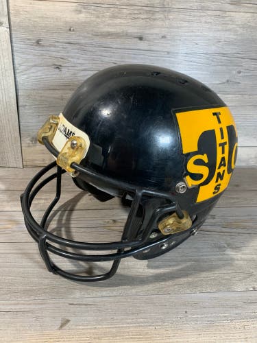 Adams USA Youth Football Helmet Black W/ Removable Decal - Size XS/S YOUTH Y4
