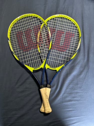 2 Wilson Titanium 23” Tennis Racquet