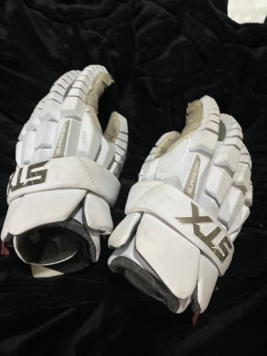 Used  STX Medium Surgeon Lacrosse Gloves