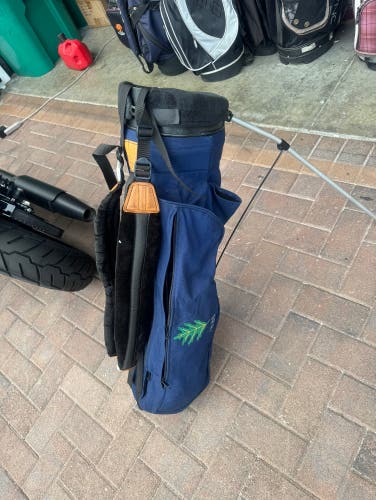 Ping Golf Stand Bag  with 4 club dividers  And double shoulder strap . Logo on side pocket