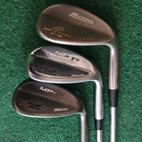 Mizuno MP-T Series 51, MP-T11 54, and MP-T11 58 Degree Wedges Steel Shafts (all 3 wedges)