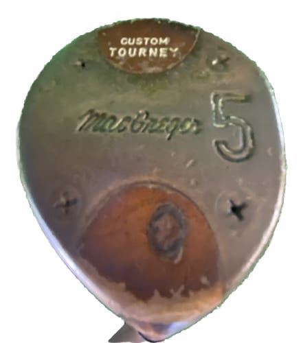 MacGregor Tourney Custom Persimmon 5 Wood RH Action 4 Stiff Steel 41.5" Vintage