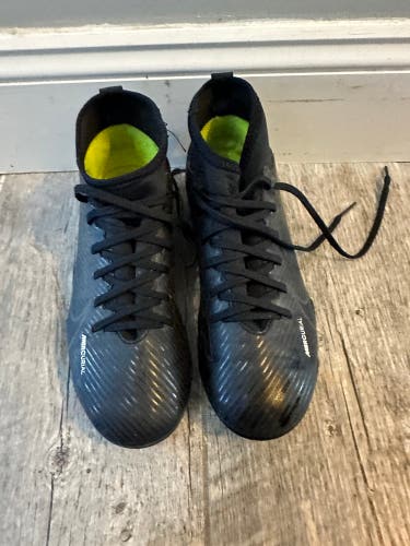 Black Unisex Molded Cleats Nike Mercurial Superfly Cleats