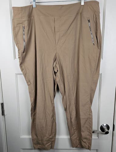 Athleta Trekkie North Beige Pants Women's Plus Size: 22 Active Travel Casual