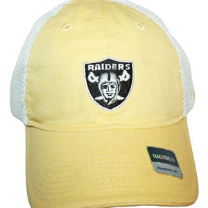 Las Vegas Raiders Football NFL Hat - Reebok Women Yellow Trucker Style Cap
