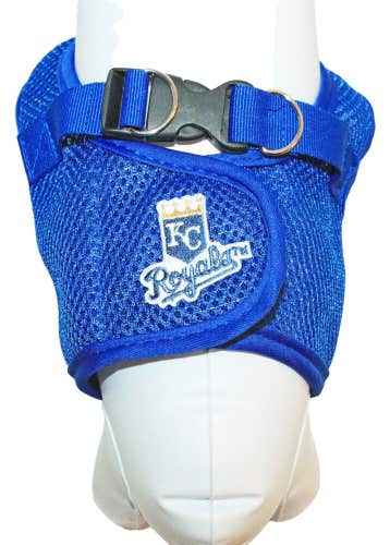 Kansas City Royals MLB Baseball Dog Locking Harness S/M - Pet Vest Small Medium