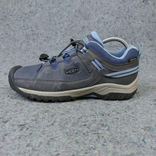 Keen Targhee III Girls 5Y Hiking Boots Waterproof Blue Lace Up Shoes KeenDry