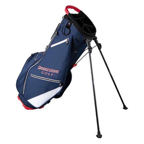 NEW Bridgestone Lightweight 5-Way Stand Navy/White/Red Golf Bag