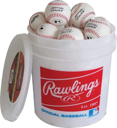 New 24 Rawlings Practice balls 9" recreational bucket R8U youth batting official
