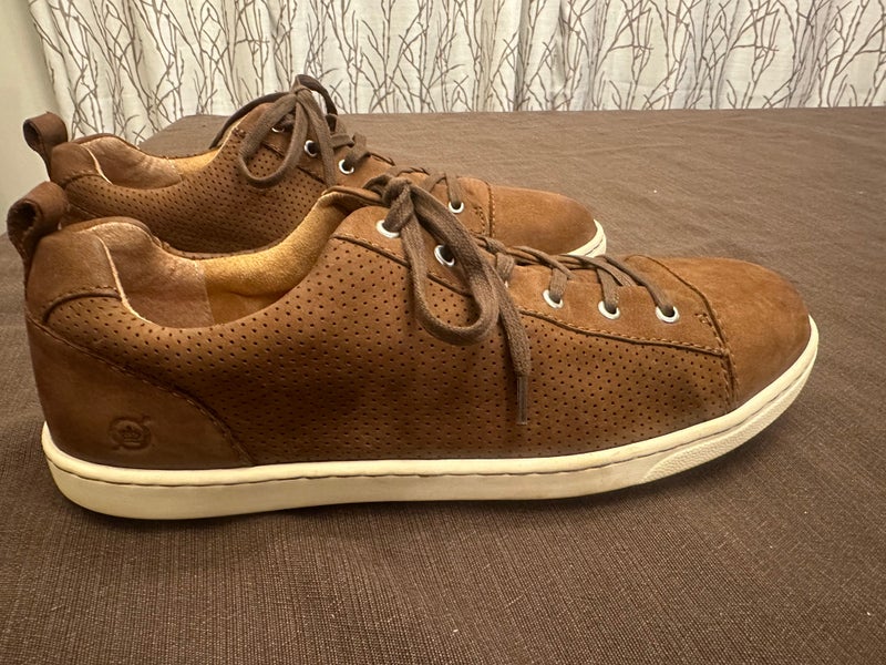 Born men's brown leather lace up casual shoes BM0000106 VCJK19