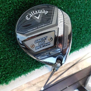 Callaway 2023 Great Big Bertha 15* 3-Wood w/ UST Mamiya 5F2 Senior Flex Shaft