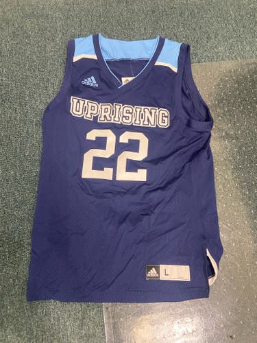 New Men's Large Adidas Uprising Basketball Jersey