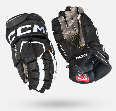 New CCM Tacks AS-V Pro Junior Gloves Black