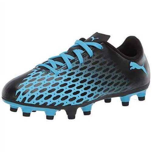 Puma Spirit III FG JR Kid's Soccer Cleat Shoes Luminous Blue Puma Black Size 12