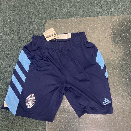 New Adidas Navy Blue Men's Large "Uprising" Basketball Shorts