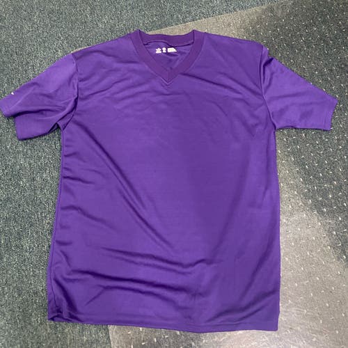 Purple New Men's Large Alleson V-Neck Shirt