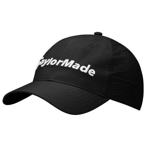 NEW 2024 TaylorMade Hamptons Litetech Black Adjustable Golf Hat/Cap