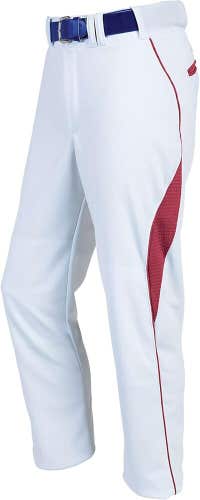 Russell Athletic Youth Unisex 337LGBK Size Medium White Red Baseball Pants NWT