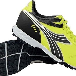 Diadora Cattura TF Jr Youth Soccer Cleat Shoes Color Fluo Yellow Black Size 4