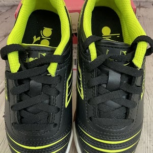 Diadora Cattura ID Jr F716926 C004 Youth Athletic Shoe Black Fluo Yellow US 11