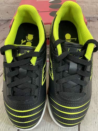 Diadora Cattura ID Jr F716926 C004 Youth Athletic Shoe Black Fluo Yellow US 11