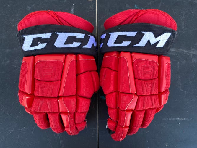 CCM U+ CL Crazy Light Pro Stock 14" Hockey Gloves DEVILS 3489