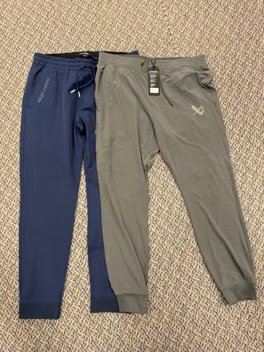 2-Pack Bauer Senior XL Joggers (1-Gray Stretch, 1- Navy woven)