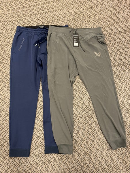 2-Pack Bauer Senior XL Joggers (1-Gray Stretch, 1- Navy woven)