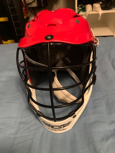 Lacrosse helmet red