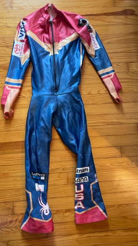 US SKI TEAM New Small Unisex Spyder Ski Suit FIS Legal