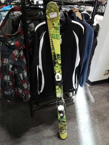 Used K2 Green 137 Cm Boys' Downhill Ski Combo