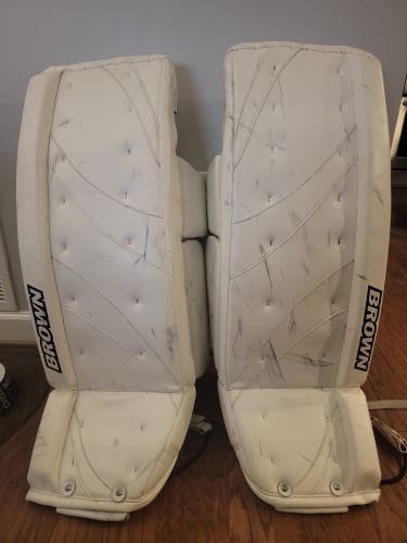 Used John Brown Hockey 34+1" 2500 Goalie Leg Pads