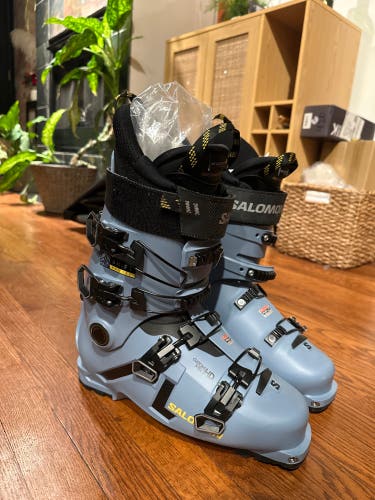 New (1 Time Use) Men's All Mountain Medium Flex Ski Boots - Salomon Shift Pro 110 AT 28/28.5