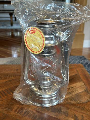 NOS Lantern Authentic Hurricane The Old Reliable by Dietz NEW Silver
