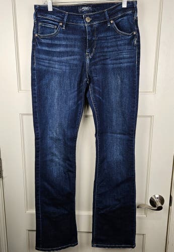 Silver Avery Slim Boot Cut Stretch Jeans Womens Size 31x33 Blue Denim