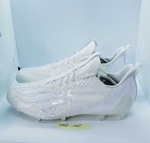 Adidas Adizero 12.0 Football Cleats Triple White IG7223 Men’s Size 14 NEW
