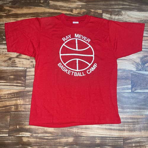 Vintage 80s Ray Meyer Basketball Camp Puma RARE Single Stitch T-Shirt Men’s M/L