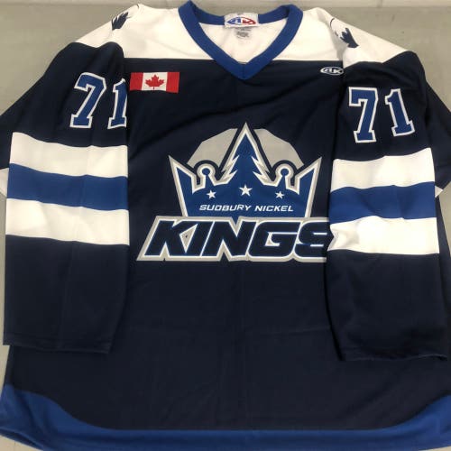 Sudbury Nickel Kings mens large jersey #71