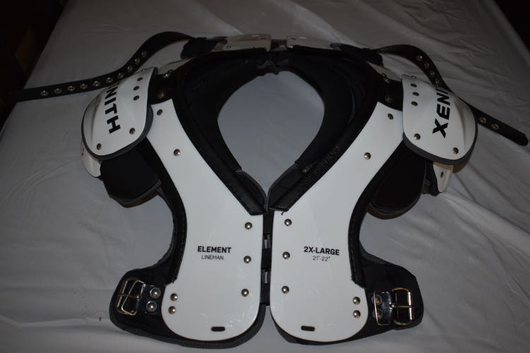 Xenith Element Lineman Football Shoulder Pads, XXL (21-22") - Like New!