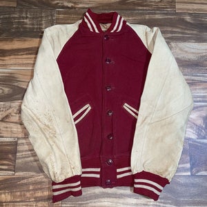 Vintage Ripon Award Varsity Letterman Button Jacket RARE Mens Size Small/Medium