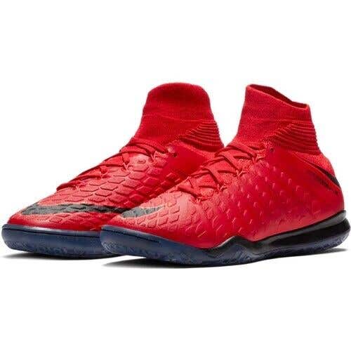 Nike JR Hypervenomx Proximo 2 DF IC Football Shoes Color University Red Black 4Y