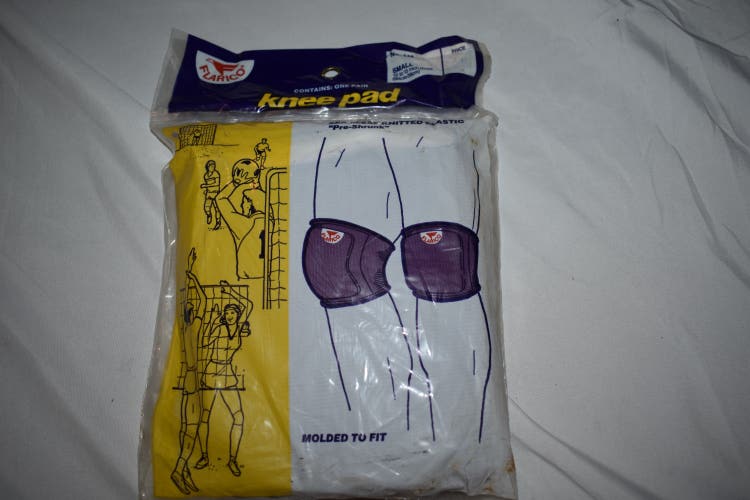 NEW - Flarico #140 Athletic Knee Pads, One Pair, Purple/White, Small