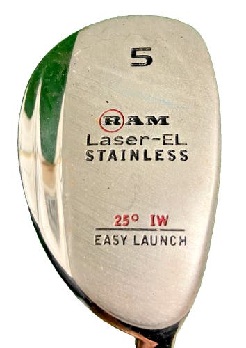 RAM Laser-EL 5 Hybrid 25 Degree Ironwood RH Stiff Graphite 39.5 Inches New Grip