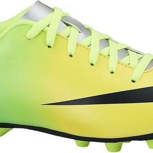 Nike Junior Mercurial Vapor IX FG Soccer Cleats Yellow Black Green US Size 4.5