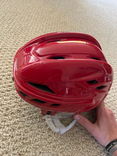 Red True Hockey Helmet